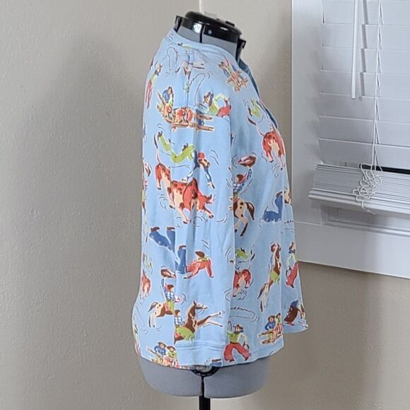 Nick & Nora Cowboy Western Pajamas Y2k Size Medium - Picture 4 of 17